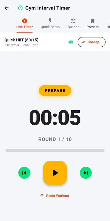 Gym interval timer